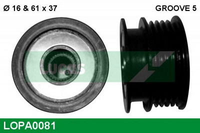 LUCAS ENGINE DRIVE lopa0081 -  Механизм свободного хода генератора